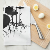 Leef de Beat tot de Tempo van Creation ~ drum Theedoek (Quarter Fold)