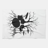 Leef de Beat tot de Tempo van Creation ~ drum Theedoek (Horizontaal)