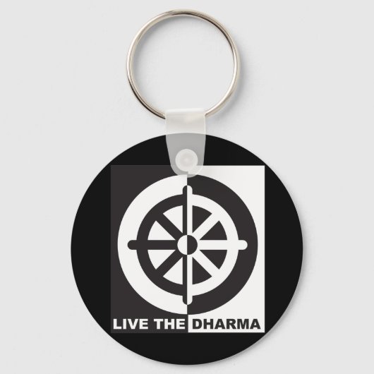 Leef de Dharma Sleutelhanger (Voorkant)
