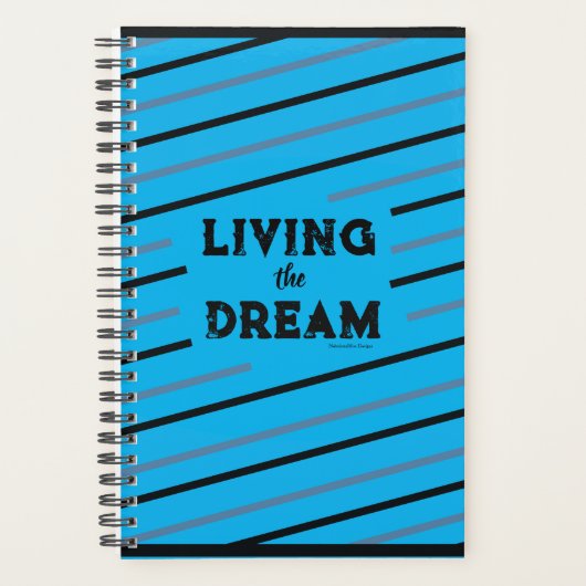 Leef de Droom 5.5" x 8.5" Planner (Blauw) (Voorkant)