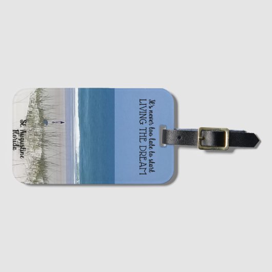 Leef de droom bagagelabel (Voorkant (horizontaal))