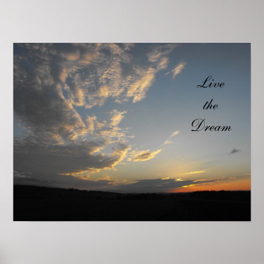 Leef de droom poster (Voorkant)
