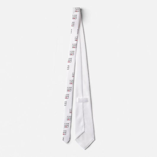 Leef de Rode Zwarte van Golfing van het Golf van d Stropdas (Achterkant)