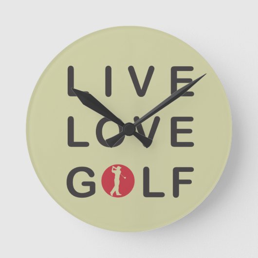 Leef de Rode Zwarte van Golfing van het Golf van Ronde Klok (Voorkant)