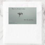 Leef de vraag Stickers (Tas)