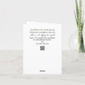 Leef de winter, maar denk aan de lente kaart (Achterkant)