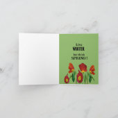 Leef de winter, maar denk aan de lente kaart (Binnen)