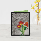 Leef de winter, maar denk aan de lente kaart (Gele Bloem)