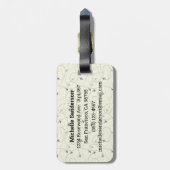 Leef door een kompas die geen Bagagelabel van het  (Achterkant verticaal)