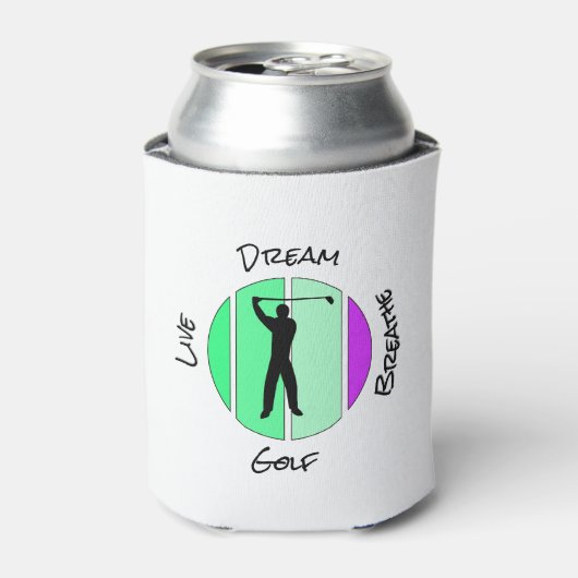 Leef, droom, adem golf blikjeskoeler (Blikje Voorkant)