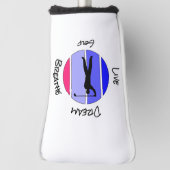 Leef, droom, adem golf golfheadcover (Draai 90)