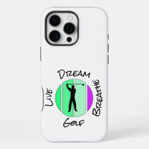Leef, droom, adem golf iPhone 16 pro max hoesje
