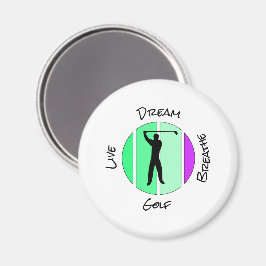 Leef, droom, adem golf magneet