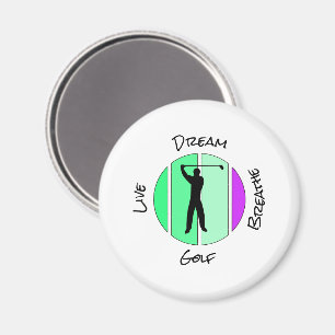 Leef, droom, adem golf magneet