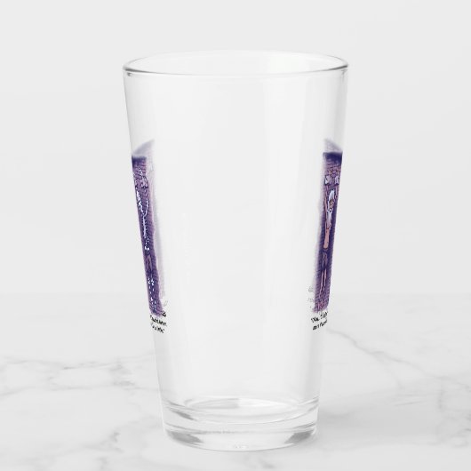 Leef een beetje bier glas (Links)