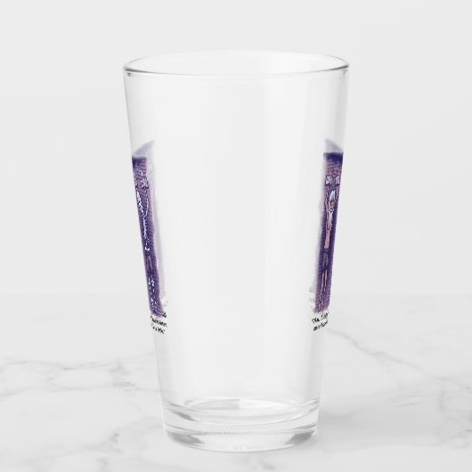 Leef een beetje bier glas (Rechts)