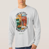 Leef een beetje, Comfort een beetje: Modern, Stijl T-shirt (Voorkant)