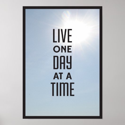 Leef één dag tegelijk poster (Voorkant)