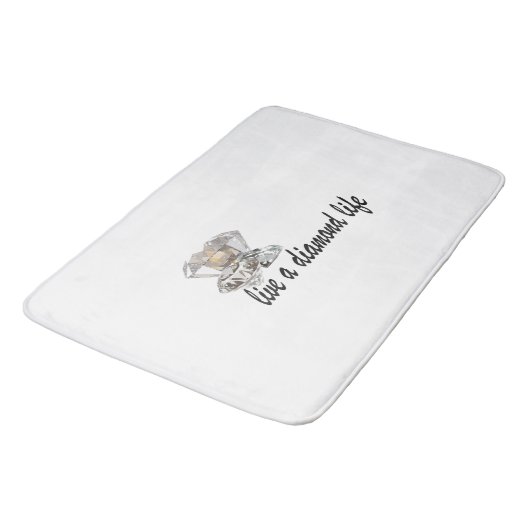 Leef een diamanten leven badmat (Gekanteld)