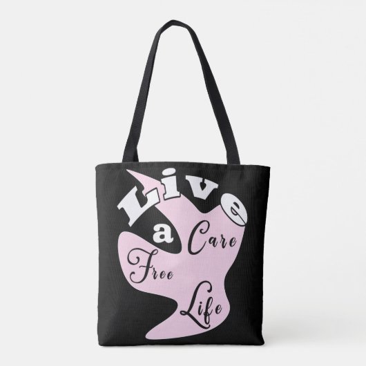 Leef een gratis canvas tas (Achterkant)