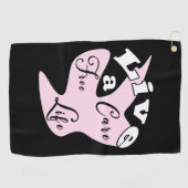 Leef een gratis golfhanddoek (Horizontaal)