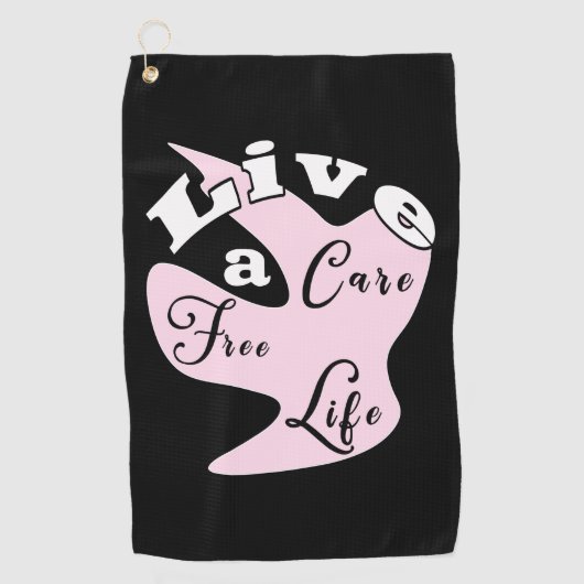 Leef een gratis golfhanddoek (Voorkant)