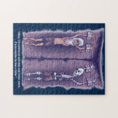 Leef een kleine, donkerblauwe puzzle legpuzzel (Horizontaal)