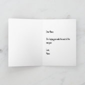 Leef een kleine nieuwjaarskaart kaart (Binnen)