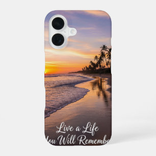 Leef een leven dat je je zult herinneren iPhone 16 hoesje
