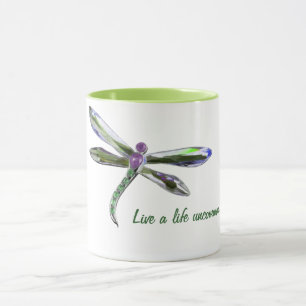 Leef een leven Soms - Dragonfly Mok