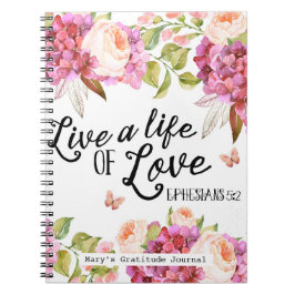 leef een leven van liefde dankbaarheidsdagboek blo notitieboek