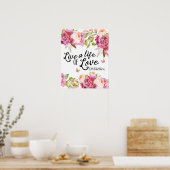 Leef een leven van liefde Ephesians citeren kunstw Poster (Keuken)