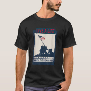 Leef een leven waard hun offerfeest dag t-shirt