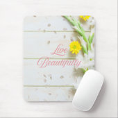 Leef een mooi leven. muismat (Met muis)