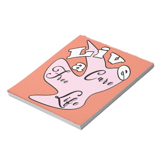 Leef een notitieblok zonder zorg (Linkerzijde)