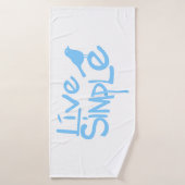 Leef Eenvoudig Badhanddoek (Badhanddoek)