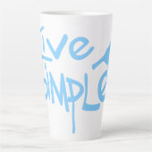 Leef Eenvoudig Latte Mok (Voorkant)