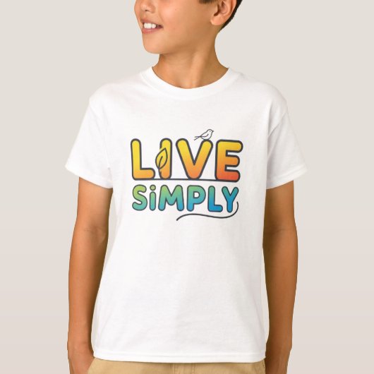LEEF EENVOUDIG T-SHIRT (Voorkant)