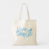 Leef Eenvoudig Tote Bag (Achterkant)