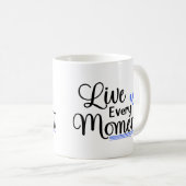 Leef elk moment koffiemok (Voorkant rechts)