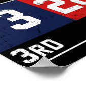 Leef elke dag alsof het 28-3 Football is Poster (Hoek)