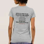 Leef elke dag alsof het jouw geboorte T-Shirt is (Achterkant)