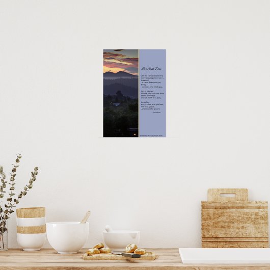 Leef elke dag met compassie...Poster Poster (Keuken)