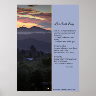 Leef elke dag met compassie...Poster Poster