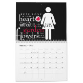 Leef elke dag met liefde. kalender (Feb 2027)