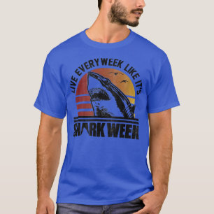 Leef elke week als zijn haai t-shirt