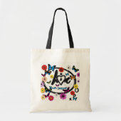 Leef en hou van je dromen tote bag (Voorkant)