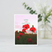 Leef en laat leven briefkaart (Staand voorkant)