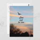 Leef en laat leven briefkaart (Voorkant / Achterkant)