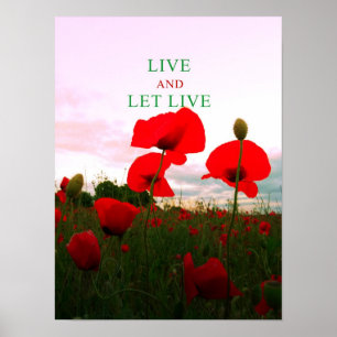 Leef en laat leven poster